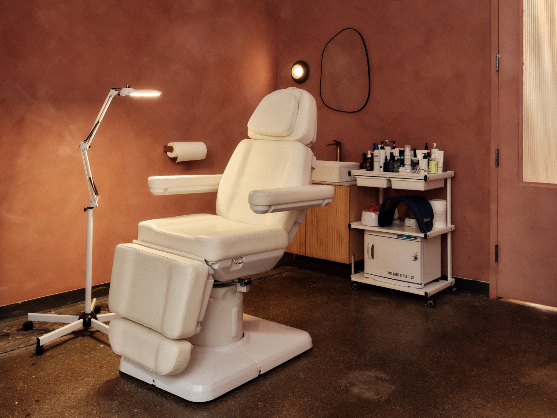Warm interior of the Shann Hitch studio at golden hour